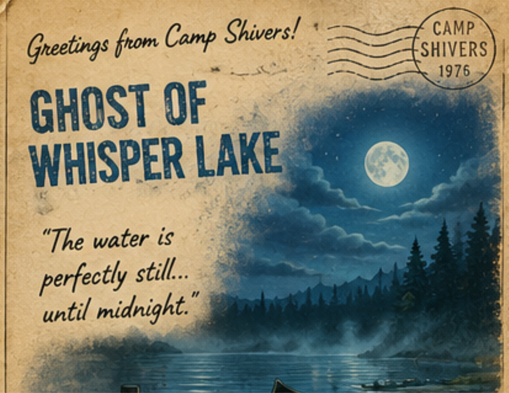 Ghost of Whisper Lake postcard