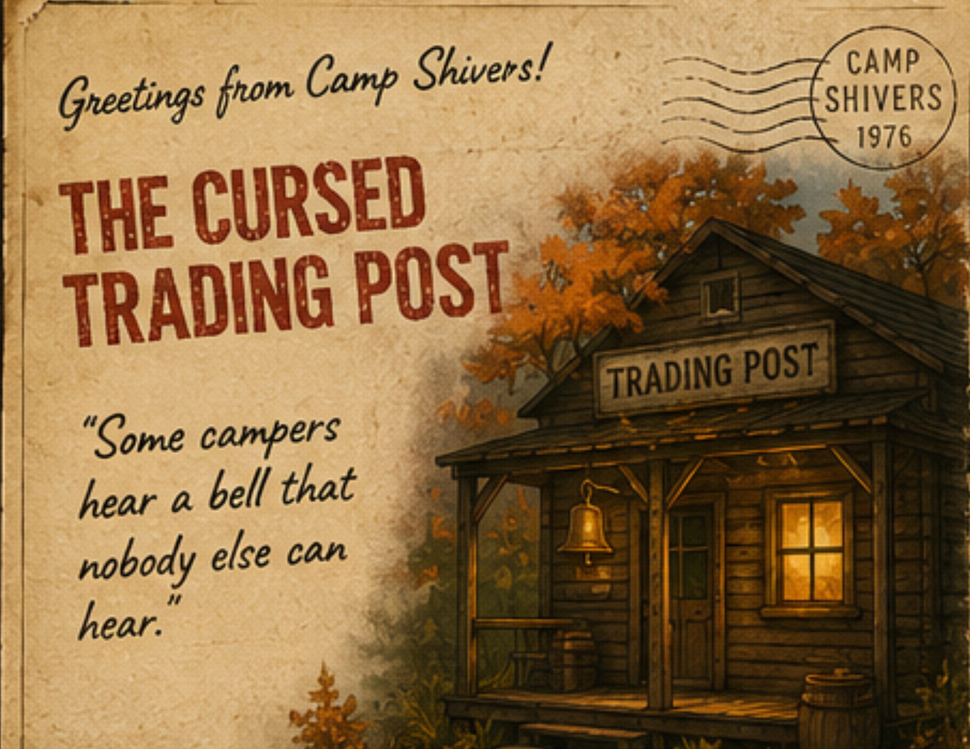 The Cursed Trading Post postcard